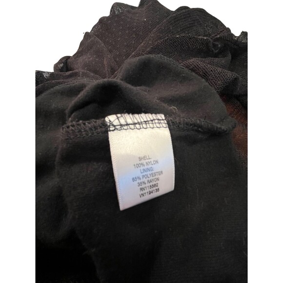 D-Signed Disney Black Mesh Metallic Heart Sleeveless Stretch Children's Dress XL - Picture 6 of 14